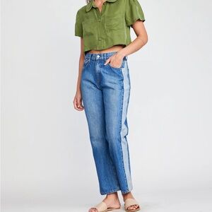 Self Contrast Berlin Side Inset Jeans